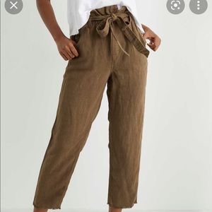 Aerie Twill High Waisted Paperbag Pant